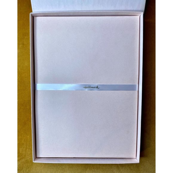 HALLMARK STATIONERY PINK - NIB - Pale Pink - Blush Pink Paper - 6 1/4" x 8 1/2" - Picture 4 of 6